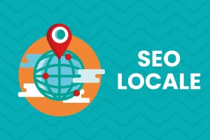 Importanza della SEO locale con una grafica azzura che mostra un mondo e un puntino dove ci troviamo noi