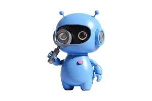 robottino e chatbot AI marketing 